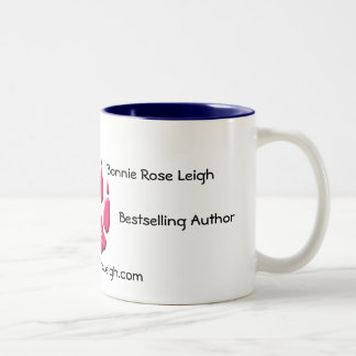 De Café Em Dois Tons Leigh cor-de-rosa Bonnie, caneca do azul do