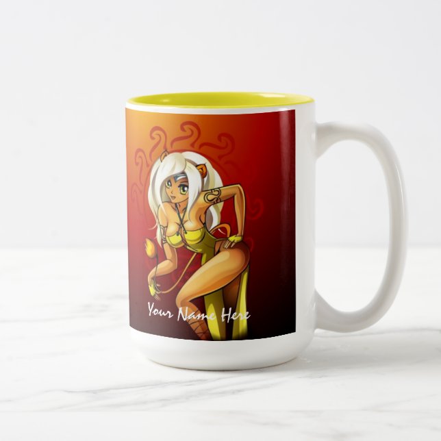 De Café Em Dois Tons Leo adiciona sua caneca conhecida (Direita)