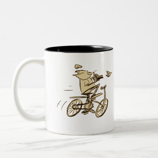 De Café Em Dois Tons leo na caneca da bicicleta (Esquerda)