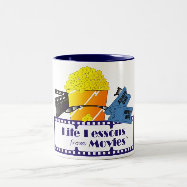 De Café Em Dois Tons Lição da vida da caneca dos filmes (Centro)