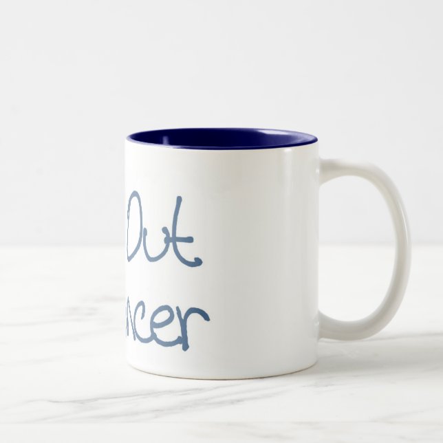 De Café Em Dois Tons Limpe para fora a caneca do cancer (Direita)