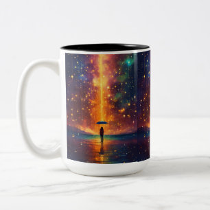 De Café Em Dois Tons "Luminosa: Uma Caneca Colorida Inspirada Pela Luz 