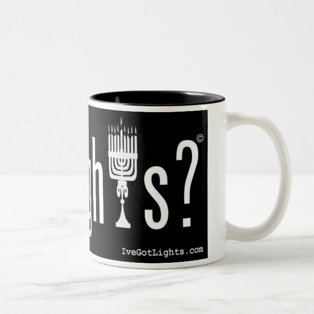 De Café Em Dois Tons luzes obtidas? Caneca (15oz ou 11oz) (Direita)