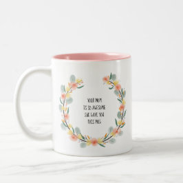De Café Em Dois Tons Mãe engraçada para caneca