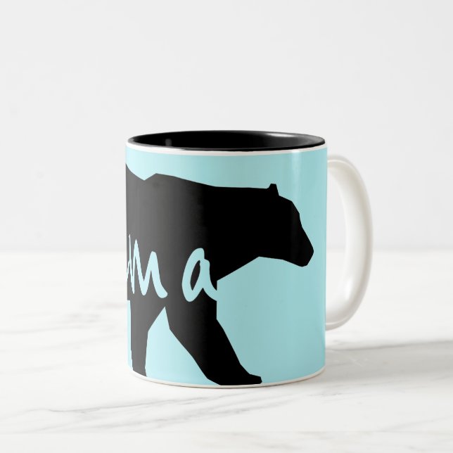 De Café Em Dois Tons Mama Carregamento Mamã Caneca (Frente Esquerda)