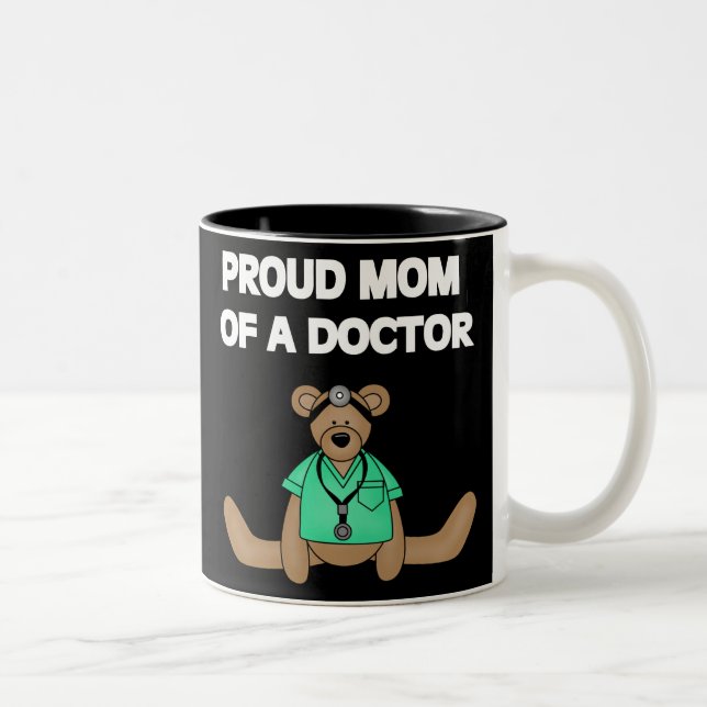 De Café Em Dois Tons Mamã orgulhosa do doutor Caneca (Direita)