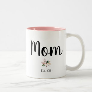 De Café Em Dois Tons Mamãe Est. Caneca