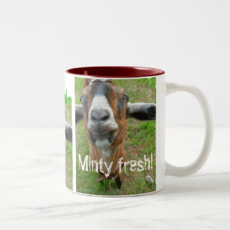 De Café Em Dois Tons Mariah a cabra - caneca fresca Minty