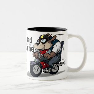 De Café Em Dois Tons Mau engraçado à caneca do osso