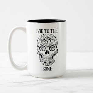 De Café Em Dois Tons Mau para a caneca óssea