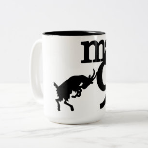 De Café Em Dois Tons Máx.9 caneca Preta e Branca
