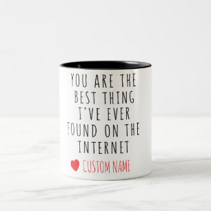 De Café Em Dois Tons Melhor Coisa que Encontrei Online – Caneca com Nom