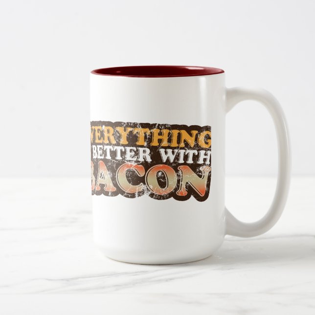 De Café Em Dois Tons Melhore com caneca do bacon (Direita)