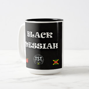 De Café Em Dois Tons MESSIAS NEGRO Caneca JMT Two-Tone, 15 oz