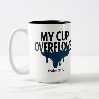 De Café Em Dois Tons Meu Cáliz Transborda Caneca Salmo 23:5