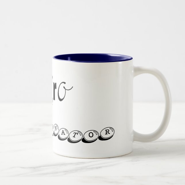 De Café Em Dois Tons Micro caneca do coordenador (Direita)