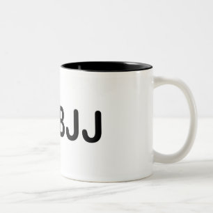 De Café Em Dois Tons Mim caneca do coração BJJ