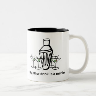 De Café Em Dois Tons Minha outra bebida é um martini - caneca