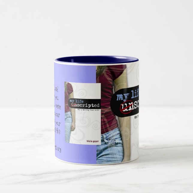 De Café Em Dois Tons Minha vida, caneca Unscripted (Centro)