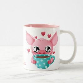 De Café Em Dois Tons Molly a micro caneca do porco