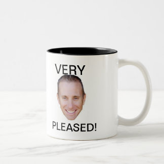 De Café Em Dois Tons MUITO SATISFEITO! Caneca comemorativa