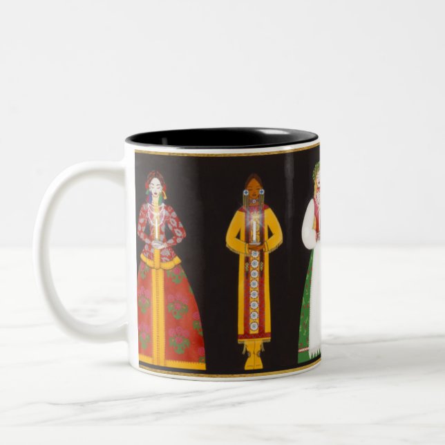 De Café Em Dois Tons Mulheres M004 da caneca do mundo (Esquerda)