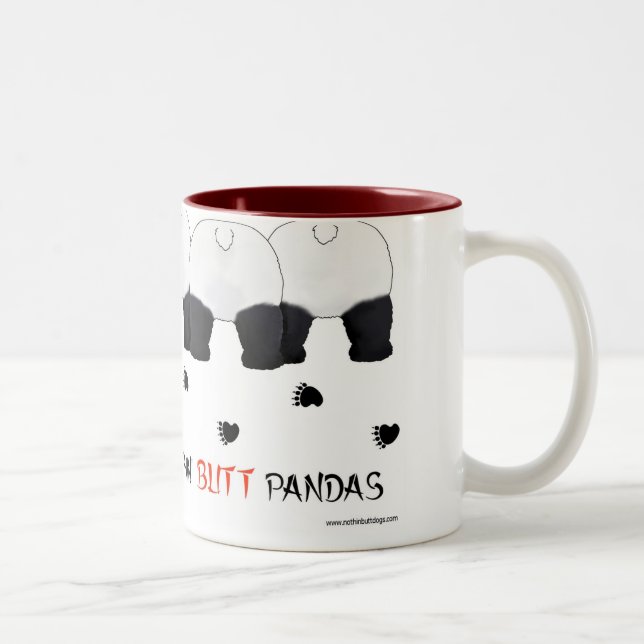 De Café Em Dois Tons Nada termina a caneca das pandas (Direita)