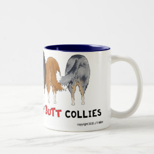 De Café Em Dois Tons Nada termina a caneca dos Collies