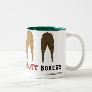 De Café Em Dois Tons Nada termina a caneca dos pugilistas