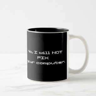 De Café Em Dois Tons Não, eu NÃO FIXAREI sua caneca do computador