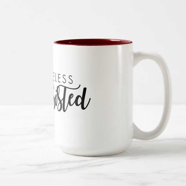 De Café Em Dois Tons Não obstante persistiu caneca (Direita)