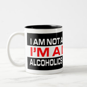 De Café Em Dois Tons Não um presente alcoólico da caneca