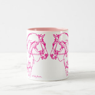 De Café Em Dois Tons Nariz para cheirar a caneca