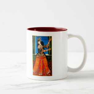 De Café Em Dois Tons Norooz Mubarak. Caneca persa do presente do ano