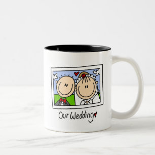 De Café Em Dois Tons Nossa caneca do casamento
