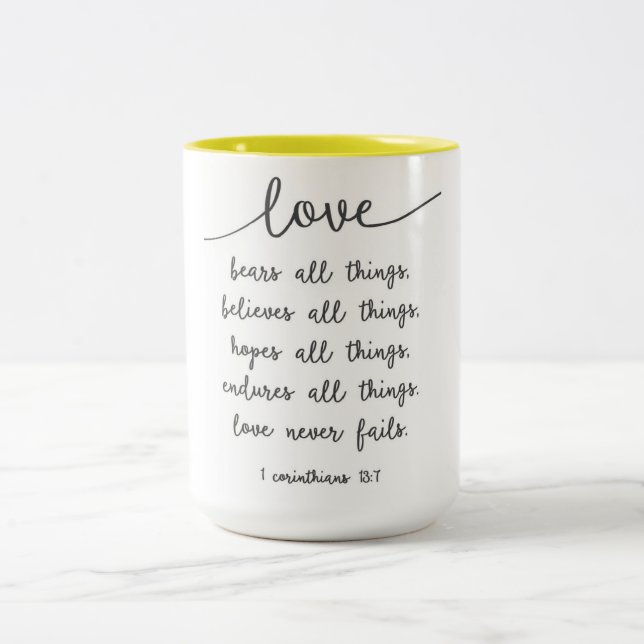 De Café Em Dois Tons O amor carrega toda a caneca das coisas (Centro)