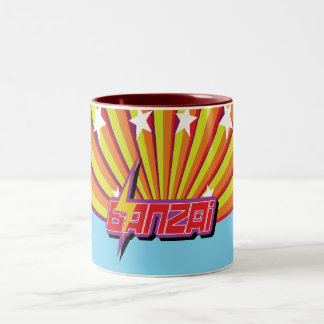 De Café Em Dois Tons O Banzai Stars a caneca
