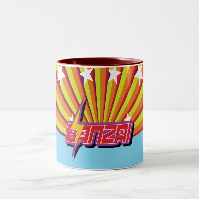 De Café Em Dois Tons O Banzai Stars a caneca (Centro)