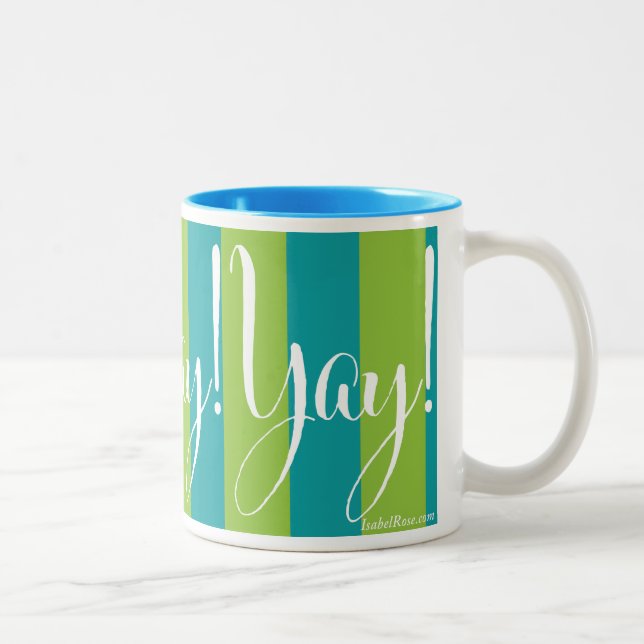 De Café Em Dois Tons O "borracho Paley" Yay! Caneca (Direita)