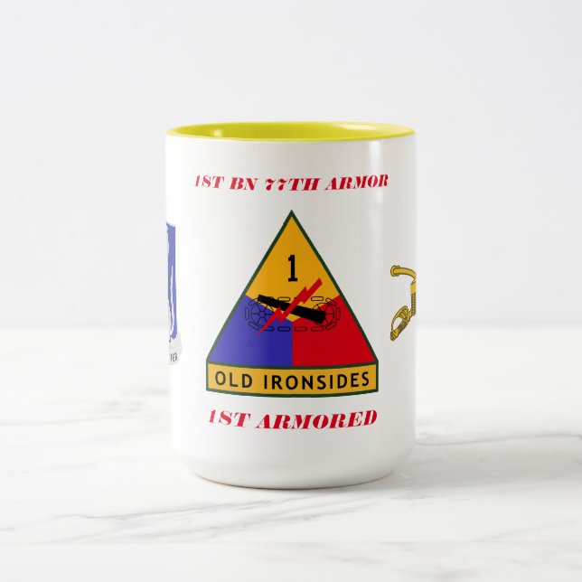 De Café Em Dois Tons ø CANECA BLINDADA da ARMADURA do BATALHÃO 77TH ?a (Centro)