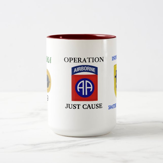 De Café Em Dois Tons ø CANECA da CAUSA da OPERAÇÃO 82D dos BN (ABN) (Centro)