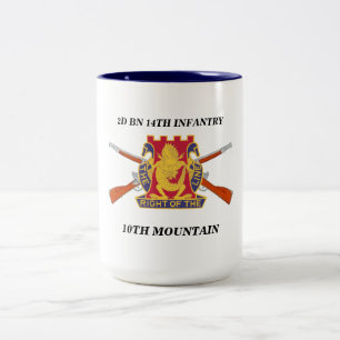 De Café Em Dois Tons ò CANECA da MONTANHA da 14a INFANTARIA do BATALH