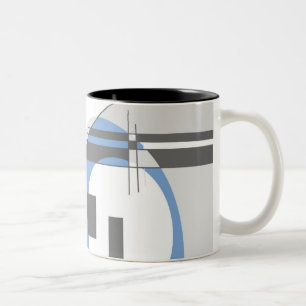 De Café Em Dois Tons O cinza brilha a caneca