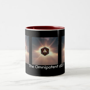 De Café Em Dois Tons O d20 onipotente - caneca