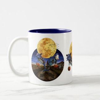 De Café Em Dois Tons O Dia das Bruxas - caneca