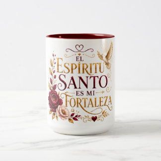 De Café Em Dois Tons O Espírito Santo é Minha Fortaleza Caneca