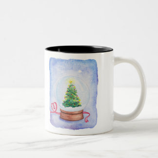 De Café Em Dois Tons O fantasma vestiu a caneca amarela do globo da