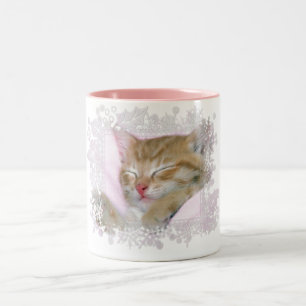 De Café Em Dois Tons O gatinho do sono etiqueta 1 - caneca do