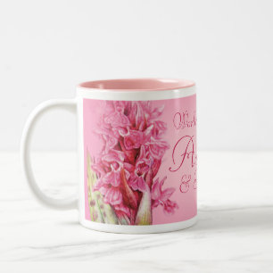 De Café Em Dois Tons O grande Aunty do mundo & caneca cor-de-rosa da