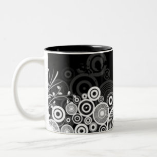 De Café Em Dois Tons O Grunge circunda a caneca